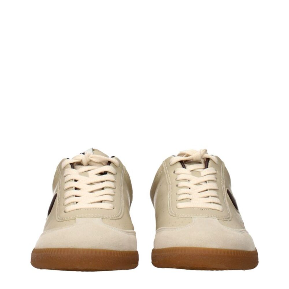 Isabel Marant Beige Leather Low Top Women's Sneakers - Picture 3 of 5